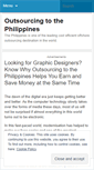 Mobile Screenshot of outsourcing2philippines.wordpress.com