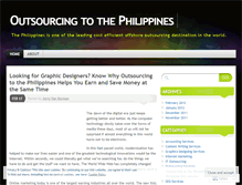 Tablet Screenshot of outsourcing2philippines.wordpress.com