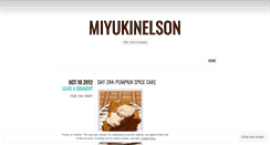 Desktop Screenshot of miyukinelson.wordpress.com