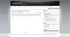 Desktop Screenshot of laplumaloca.wordpress.com