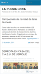 Mobile Screenshot of laplumaloca.wordpress.com