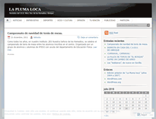 Tablet Screenshot of laplumaloca.wordpress.com
