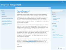 Tablet Screenshot of businessproposaltips.wordpress.com