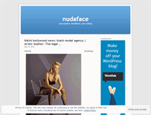 Tablet Screenshot of nudaface.wordpress.com
