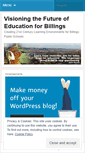 Mobile Screenshot of learningspacesforbillings.wordpress.com