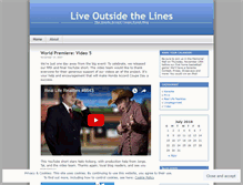 Tablet Screenshot of liveoutsidethelines.wordpress.com