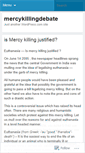 Mobile Screenshot of mercykillingdebate.wordpress.com
