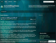 Tablet Screenshot of mercykillingdebate.wordpress.com