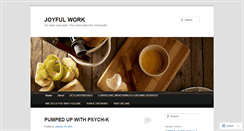 Desktop Screenshot of joyfulwork.wordpress.com