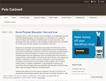 Tablet Screenshot of pcaldwell.wordpress.com