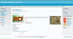 Desktop Screenshot of hyderabadicorner.wordpress.com