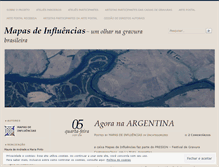 Tablet Screenshot of mapasdeinfluencias.wordpress.com