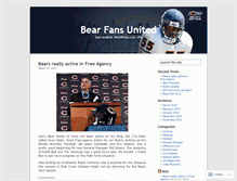 Tablet Screenshot of bearsfansunited.wordpress.com