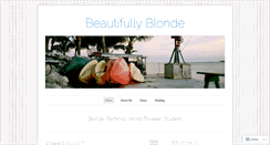 Desktop Screenshot of beautifullyblonde.wordpress.com