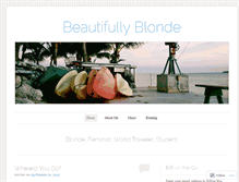 Tablet Screenshot of beautifullyblonde.wordpress.com