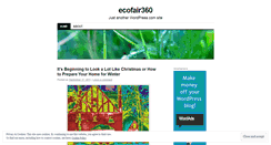 Desktop Screenshot of ecofair360.wordpress.com