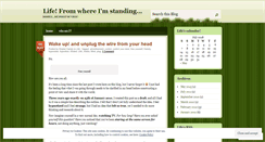 Desktop Screenshot of lifefromwhereimstanding.wordpress.com