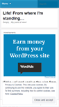 Mobile Screenshot of lifefromwhereimstanding.wordpress.com