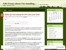 Tablet Screenshot of lifefromwhereimstanding.wordpress.com