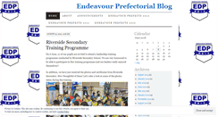 Desktop Screenshot of endeavourprefects.wordpress.com