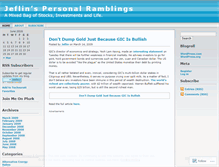 Tablet Screenshot of jeflinstocks.wordpress.com