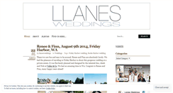 Desktop Screenshot of llanesweddings.wordpress.com