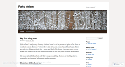 Desktop Screenshot of fahdadam.wordpress.com