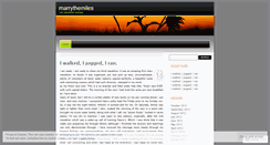 Desktop Screenshot of marrythemiles.wordpress.com