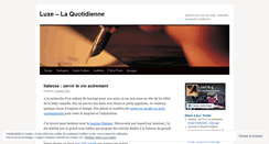 Desktop Screenshot of luxelaquotidienne.wordpress.com