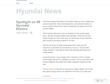 Tablet Screenshot of hyundainews.wordpress.com