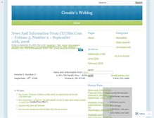 Tablet Screenshot of ceusite.wordpress.com