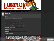 Tablet Screenshot of laughtracktheatercompany.wordpress.com