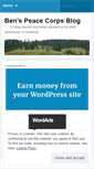 Mobile Screenshot of peacecorpsben.wordpress.com