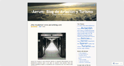 Desktop Screenshot of aerum.wordpress.com