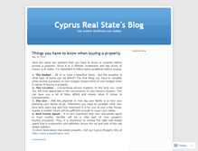 Tablet Screenshot of cyprusrealstate.wordpress.com