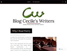 Tablet Screenshot of cecileswriters.wordpress.com