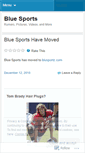 Mobile Screenshot of bluesports.wordpress.com
