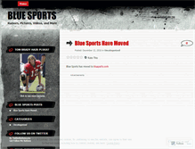 Tablet Screenshot of bluesports.wordpress.com