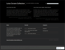 Tablet Screenshot of luisaceranocollection.wordpress.com