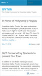 Mobile Screenshot of gvtheatre.wordpress.com