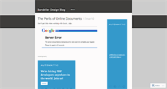 Desktop Screenshot of bandelierdesign.wordpress.com