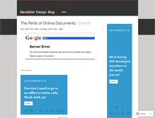Tablet Screenshot of bandelierdesign.wordpress.com