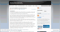 Desktop Screenshot of godkillzyou.wordpress.com