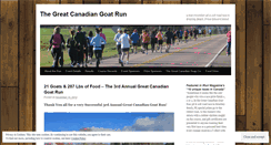 Desktop Screenshot of greatcanadiangoatrun.wordpress.com