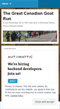 Mobile Screenshot of greatcanadiangoatrun.wordpress.com