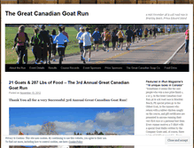 Tablet Screenshot of greatcanadiangoatrun.wordpress.com