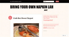 Desktop Screenshot of byonapkin.wordpress.com