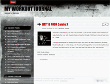 Tablet Screenshot of extremeworkoutjournal.wordpress.com