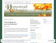 Tablet Screenshot of homesteadhospice.wordpress.com