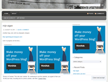 Tablet Screenshot of gabaguzik.wordpress.com